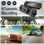 New 4CH Car DVR UHD 4K 1080P Car Dash Cam 360°  WIFI APP Video Recorder Front With Rear View Night Vision 4K Black Box