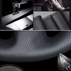 Car Steering Wheel Cover For BMW E81 E90 Pack M Sport M3 E91 E92 E93 E87 E82 E88 X1 E84 Hand-stitched Microfiber Leather
