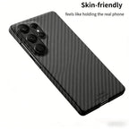 Ultra-thin Carbon Fiber Texture Pattern For Magsafe Case For Samsung S26 Ultra S25/24 Plus Premium Business Anti-fall Hard Cover