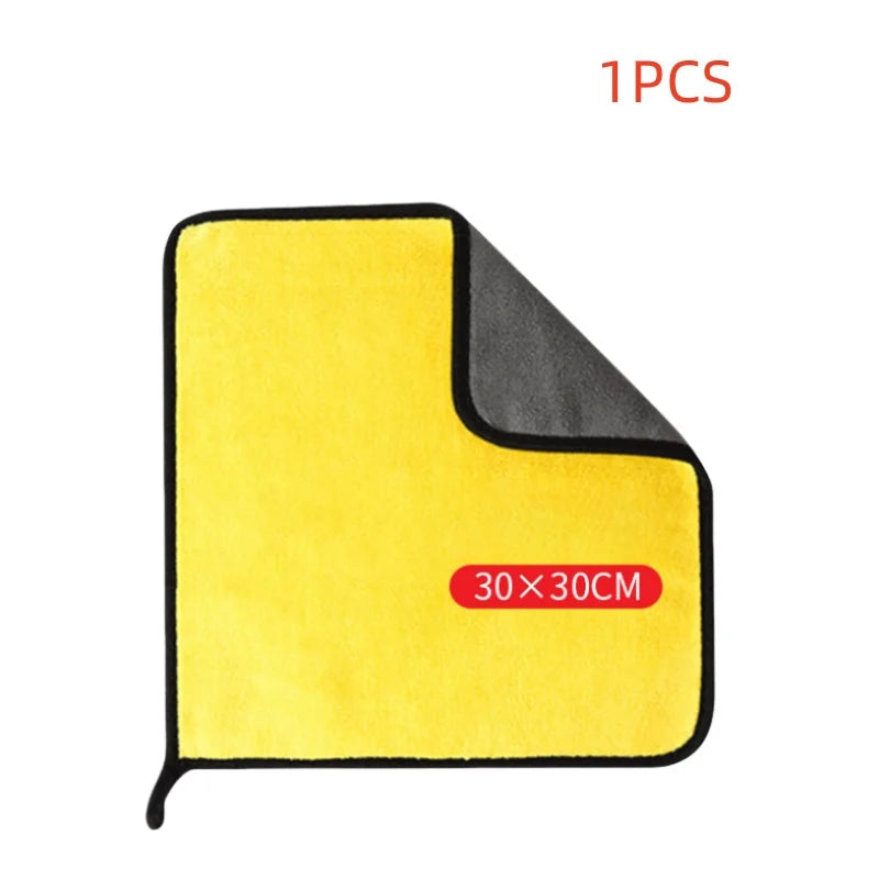 1/2/6PCS Car cleaning towels, car washing and drying cloths, microfiber towels, care face cloths, car beauty accessories CM World