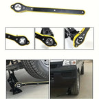 Car Labor-saving Jack Ratchet Wrench Scissor Jack Garage Tire Wheel Lug Wrench Handle Labor-saving Wrench Car Repair Tool CM World