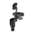 4 In 1 Car Cup Holder Expander Tray with Phone Holder Car Drink Holder 2 Cup Holders Road Trip & Car Traveling Essential Gadget CM World
