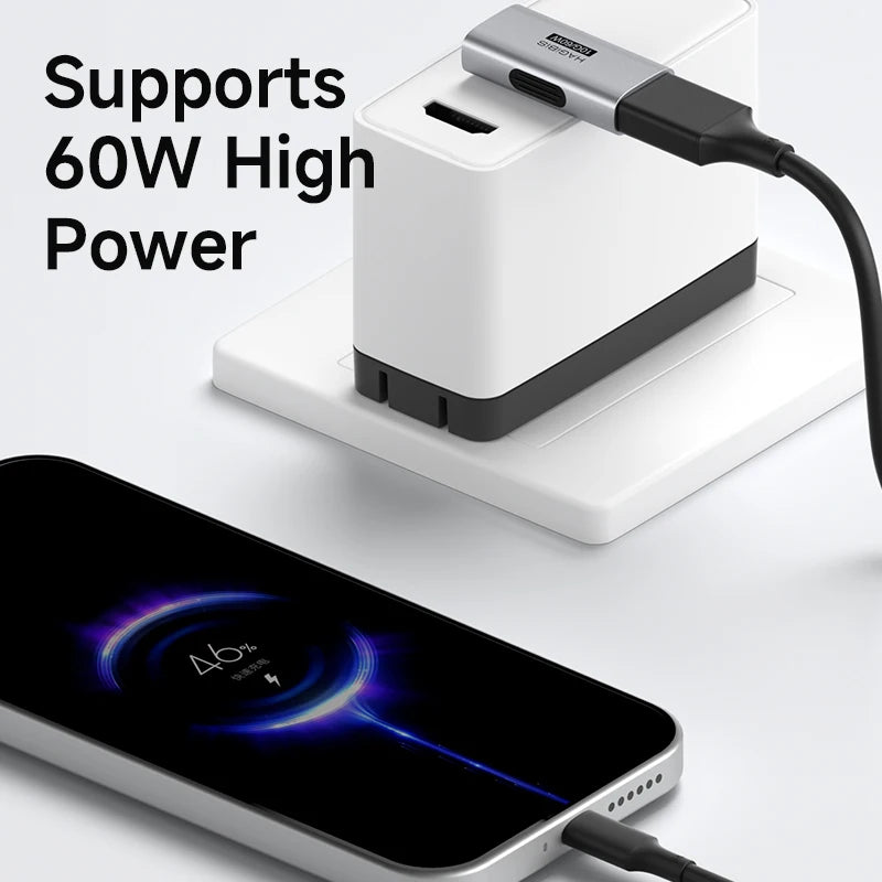 Hagibis USB 3.2 Adapter 90 Degree Right Angle USB A Male to Female Connector OTG Adapter Cable Extender for Laptops Charger PC Car Mobile World