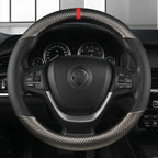Universal D Shape Car Steering Wheel Cover Breathable Anti Slip Car Decoration Suitable 37-38cm Steering Wheel Cover Accessories CM World