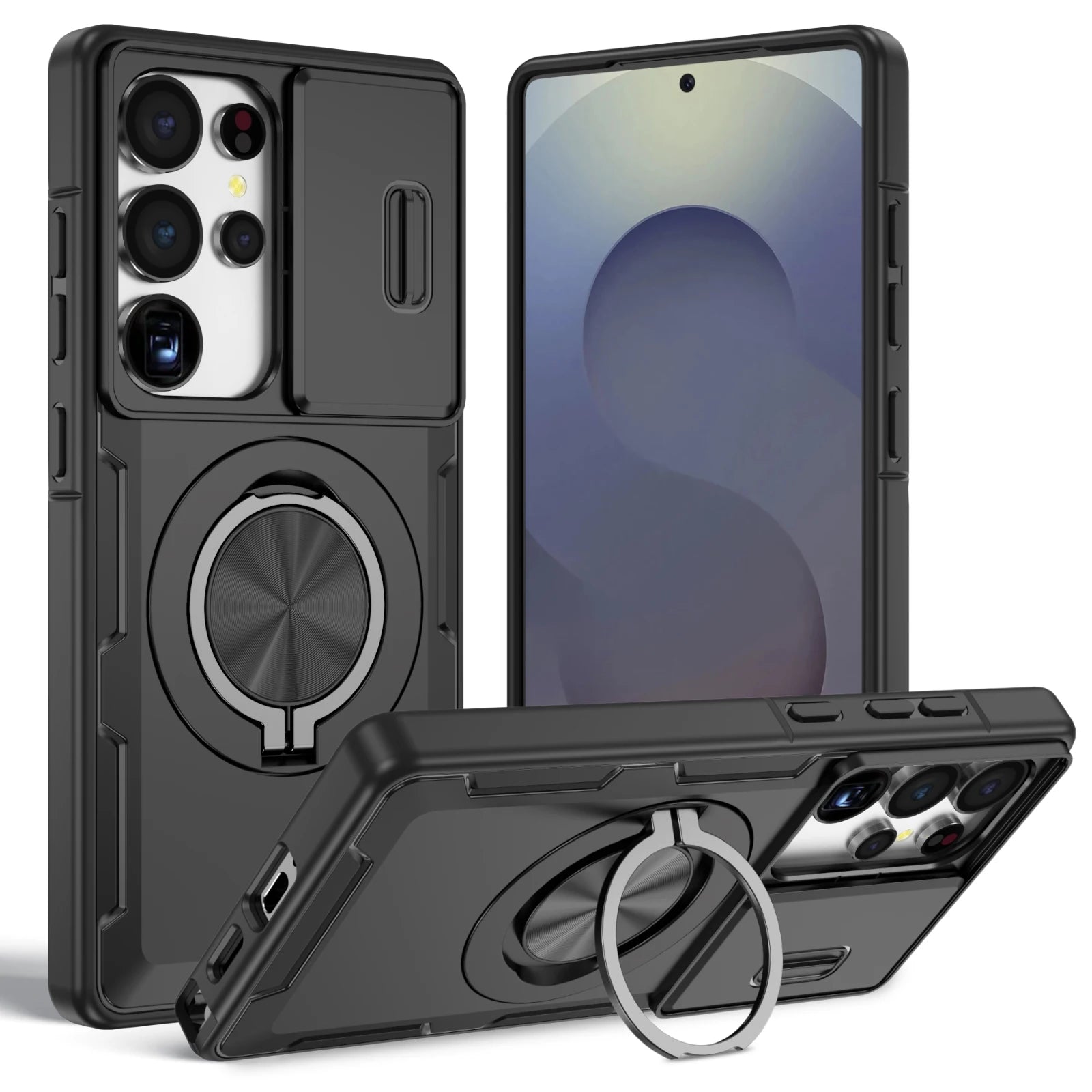 Hard Phone Case for Samsung Galaxy A17 5G A56 A15 A16 A36 A26 S24 Ultra S25 S26 Plus Anti-Drop Dual Layer Phone Bag Covers Car Mobile World