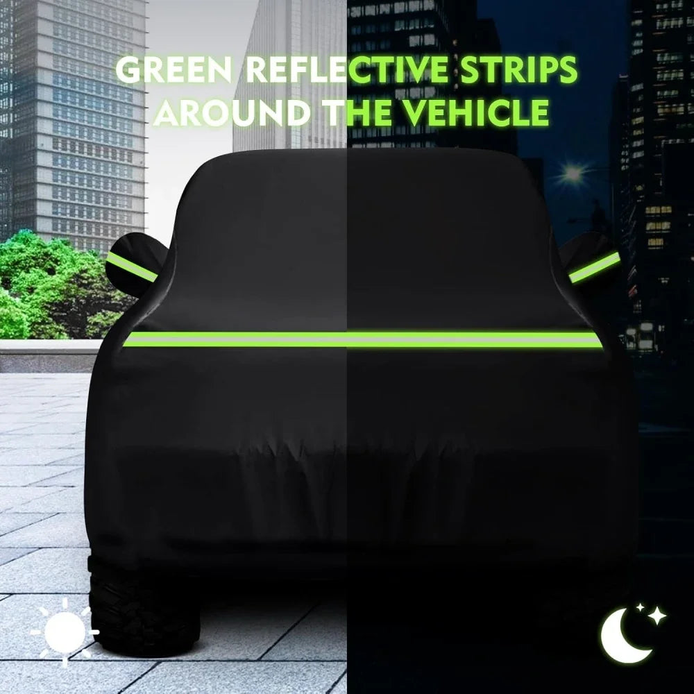 Outdoor Waterproof Car Covers for Ford F-150/F-250 Super Crew Cab 5.5ft Short Bed With Zipper Wind Sun UV and Dust Protection Car Mobile World