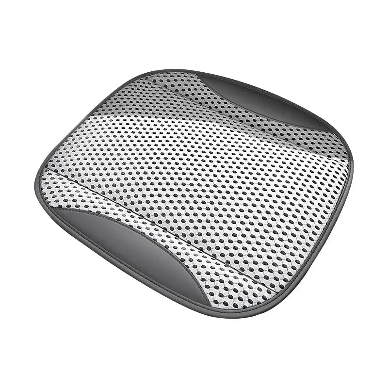 Hollow Mesh Sandwich Mesh Universal Car Seat Cushion Stitched with Premium Nappa Leather Edging Breathable and Comfortable Gifts Car Mobile World