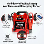 80000mAh Heavy Duty 12V 24V Car Jump Starter LiFePO4 Battery Booster Portable Emergency Jumper Pack Truck Device 24V Splitter