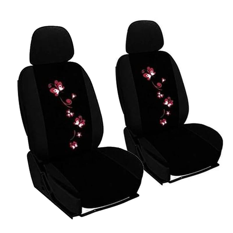 Universal Car covers Car Seat Protect for Men Women Car Seat Covers Butterfly Embroidery Fit Most Car Seats Styling Car Mobile World