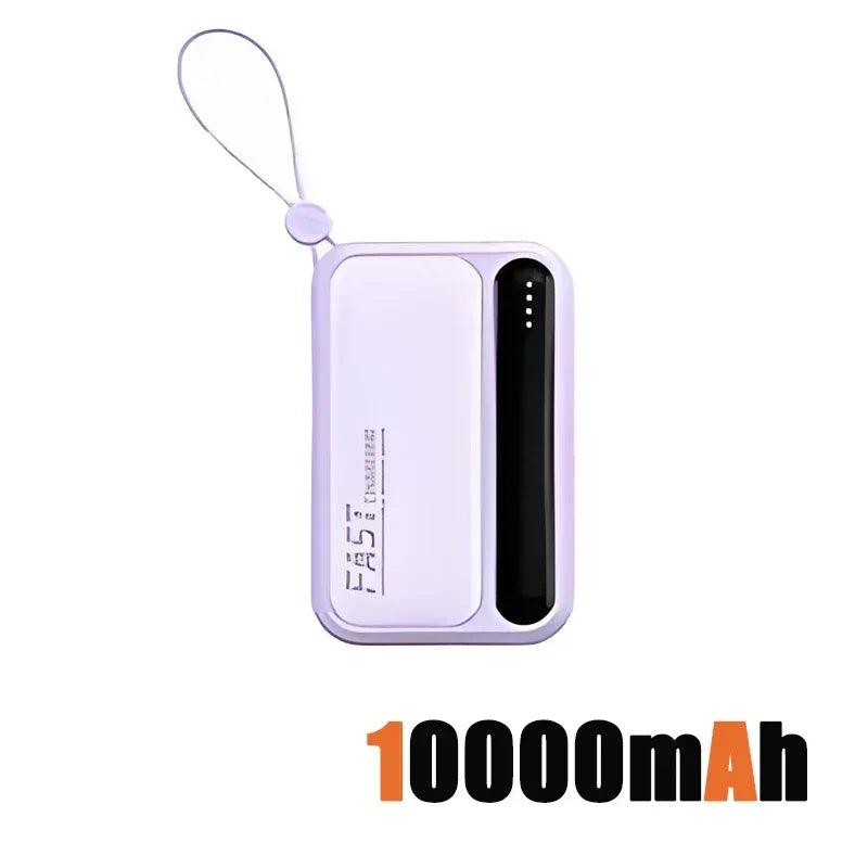120W 500000mAh Power Bank Large Capacity 4 In1 Cables Intelligent Digital Display Light Portable Powerbank For iPhone Huawei New