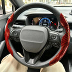 Universal Car Steering Wheel Cover Anti-slip Bright Gloss Carbon Fiber Texture Steering Wheel Decoration Accessories 14.5-15inch