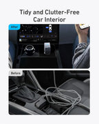 Anker USB-C Car Charger with Built-in Retractable USB-C Cable 75W Max Ultra-Compact Type-C Fast Car Charger for iPhone Series Car Mobile World
