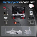 2-Ton Electric Car Jack with Remote Control - Automatic Vehicle Lift Kit for Roadside Tire Changes on Sedans and SUVs CM World