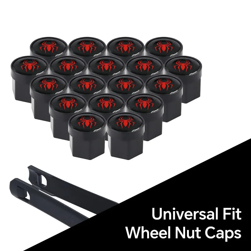 20Pcs 17mm 19mm 21mm Black Car Wheel Caps Bolts Car Wheel Hub Nut Protective Cap Rust Proof Waterproof Cap Tire Nut Caps CM World