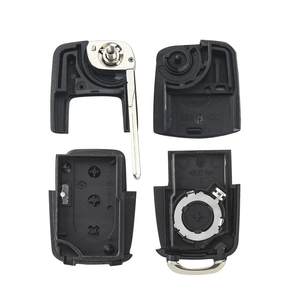 KEYYOU 10PCS Flip Key Shell Case For VW VOLKSWAGEN Passat MK4 Seat Altea Alhambra Ibiza Polo Golf CM World
