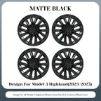 4PCS For Tesla Model 3 Highland 2023-2026 Turbine Wheel Cover 18 Inch Car Replacement Automobile Hub Cap Full Rim Car Acces CM World