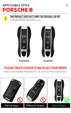 Zinc Alloy Car Smart Key Case Cover Shell Fob for Porsche New Cayenne Panamera 911 992 Taycan Car Protect Interior Accessories CM World