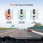 70mai Dash Cam A510 1944P HDR GPS ADAS 4G Connectivity 70mai 4G Front Cam A510 Car DVR 24H Parking Support Rear Cam Car Mobile World