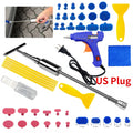 Auto Paintless Dent Repair Tools EU Plug Glue Gun Car Dent Repair Kit Dent Removal Kit Dent Remover Dent Puller for Cars Vehicle