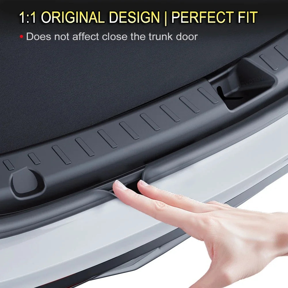 Rear Trunk Bumper Protector Guard For Tesla Model Y Juniper Launch Accessories 2025 Trunk Mat Threshold Sill Cover Pad Plate CM World