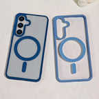 Frosted Magnetic Phone Case for Samsung Galaxy S26 Ultra S25 Edge S24 S23 FE S22 Plus for Magsafe A57 A37 A17 A07 A56 A36 Cover