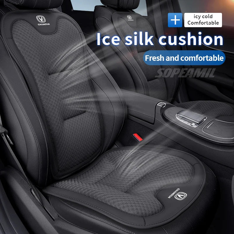 Car Seat Cushion Cover Ice Silk Seat Protector Pad wheel cover For Changan CS35 Plus CS85 CS55 Aslvin CS75 CS95 CS70 Accessories