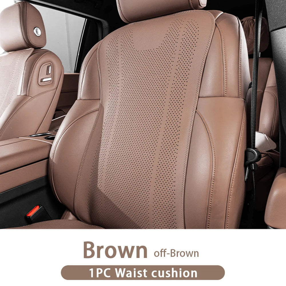 Universal Car Seat Cushion Leather Breathable Hole Summer Car Interior Car Seat Cover Four Seasons Automotive Parts