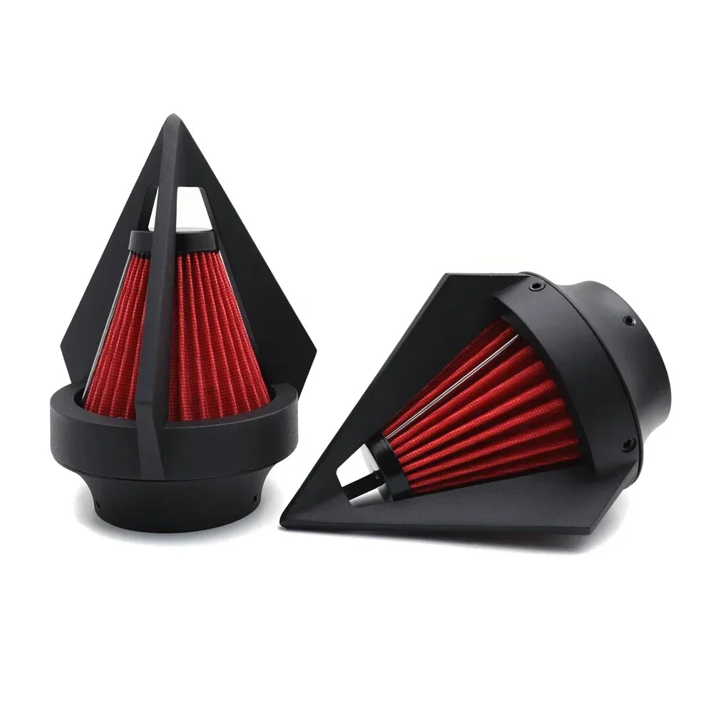 Motorcycle Parts Double Bullet Air Intake Cleaner Kit For Harley Davidson CV Carburetor Delphi V-Twin Fatboy FLSTF CM World