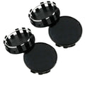 4Pcs Universal Wheel Center Caps Outer 54MM Dust-proof Rim Hub Caps Silver/Black ABS Wheel Badge Covers Wheels Tires Parts