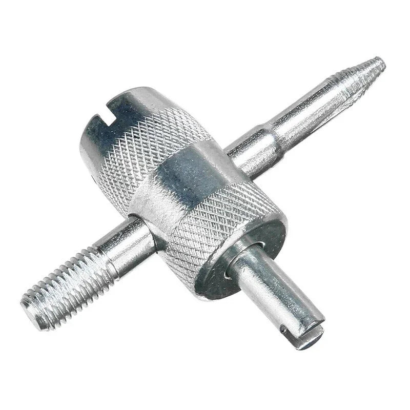 1Pc Silver Auto Tyre Valve Core Puller Repair Tools 4-in-1 Car Truck Tire Screwdriver Valve Stem Core Remover Installer Tool CM World