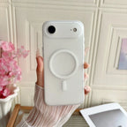 Translucent Slim Matte PC Magnetic For Magsafe Soft Cases For iPhone 17 Air 16 15 14 Plus 13 12 11 Pro Max Wireless Charge Cover