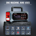 GOOLOO A7 Car Jump Starter with Air Compressor, 6000A & 160PSI Emergency Starter, 12V Supersafe Battery Booster with Tire Inflator & Pump (Inflate/Deflate) for All Gas & Up to 10.0L Diesel Engines