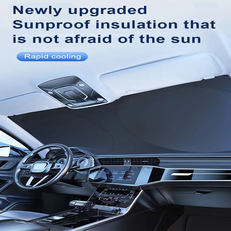 Car Sunshade For Jeep Renegade BU 2015-2024 Heat Insulation Shade Sun Protection Anti-UV Sunshade Privacy Black Auto Accessories