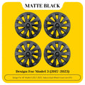 TSLLUG 4PCS Wheel Hub Caps For Tesla Model 3 18" Aero Wheels 2017-2023 18-inch Turbine Style Car Wheel Hubcap Accessories