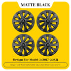 TSLLUG 4PCS Wheel Hub Caps For Tesla Model 3 18" Aero Wheels 2017-2023 18-inch Turbine Style Car Wheel Hubcap Accessories