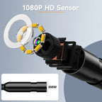 Industrial Endoscope Camera 2-100m Cable 1080P HD with Detachable 8mm Probe & IP67 Waterproof for Pipe Sewer and Bore Inspection CM World