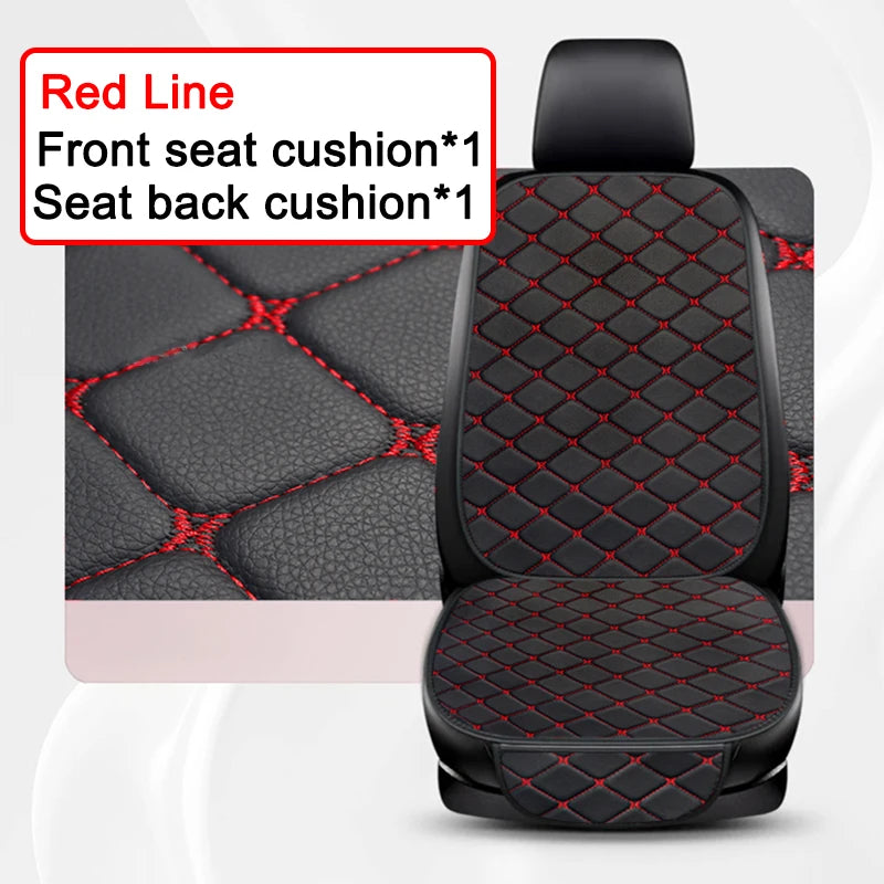 Universal Car Seat Covers Pu Leather Fashion Car Front and rear seat cushions Car Seat Protector Four Seasons Auto Accessories CM World