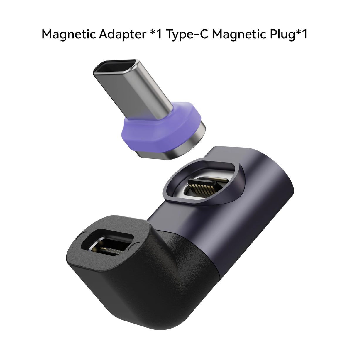 PD 240W Type-C Magnetic Adapter PD3.0 Fast Charging Right Angle USB C Connector Extender for iPhone 16 Macbookair Samsung