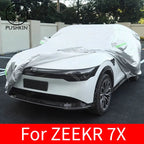 For ZEEKR 7X 2024 2025 2026 Anti-UV Sun Shade Snow Rain Resistant Windproof Cover All Weather Suitable Car Mobile World