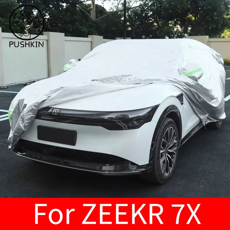 For ZEEKR 7X 2024 2025 2026 Anti-UV Sun Shade Snow Rain Resistant Windproof Cover All Weather Suitable Car Mobile World