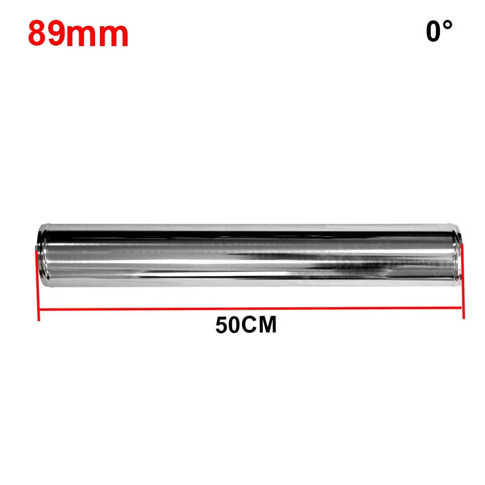 Universal L S Type Aluminum Tube 76mm 89mm 3inch 3.5inch Cold Air Intake Pipe for Racing Car Turbo High Flow 0/45/90/180 Degrees CM World