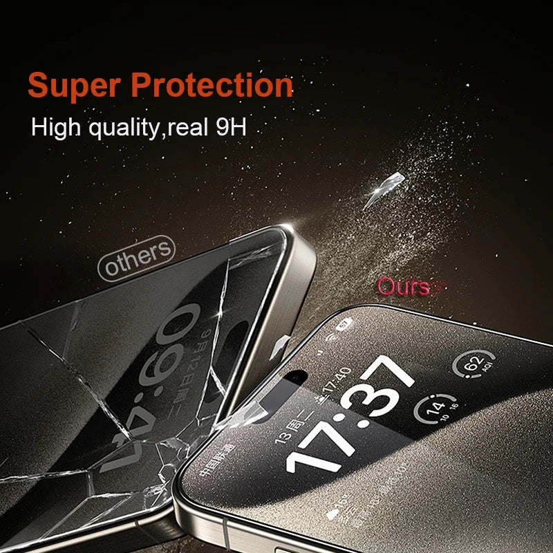 2Pcs Screen Protector For iPhone 17 Pro Max Air Easy Installation Tempered Glass Anti-Scratch Protective Film For iPhone 17Pro Car Mobile World