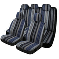 Car Seat Cover Front Set rear Seat covers Washable Breathable Striped Woven Cloth Covers CM World