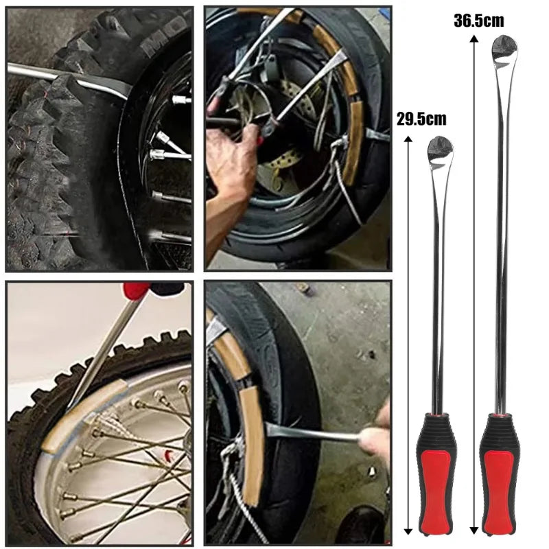 Universal Motorbike Bicycle Wheel Rim Protector Tire Changing Lever Tool Auto Spoon Tyre Set Motorcycle Tyre Repair Accessories