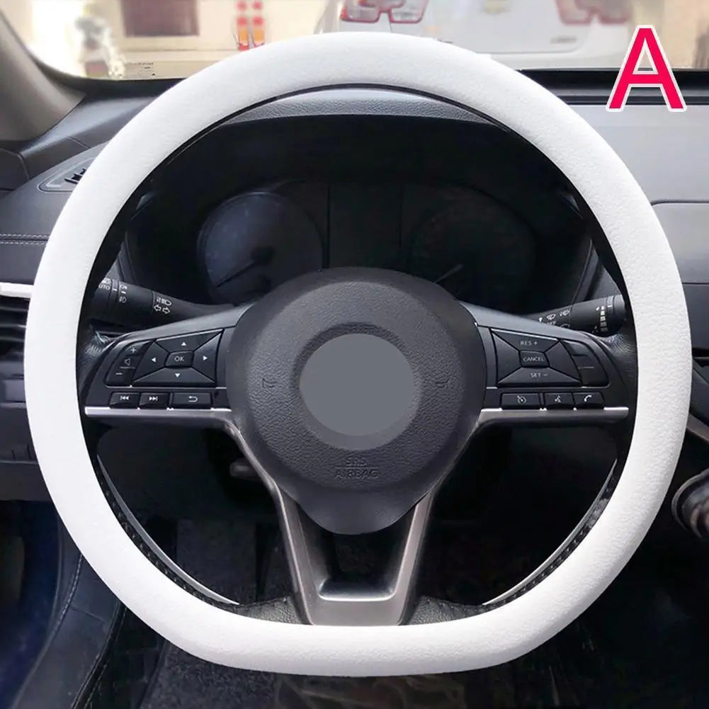 19 Color Car Silicone Steering Wheel Cover For Summer Fashion Sweat Absorbent Non-slip Handle Cover General DIY Parts CM World