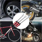 30CM Motorcycle Tire Spoon Lever Kit, Car Bike Tire Changing Tools with Rim Protector, Auto Motorcycle Tyre Repair Spoon Tools S