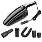Car Vacuum Cleaner 12V 120W Wet Dry Portable Handheld Auto Vacuum 4M Cord Cigarette Lighter Hose Brush Crevice Nozzle