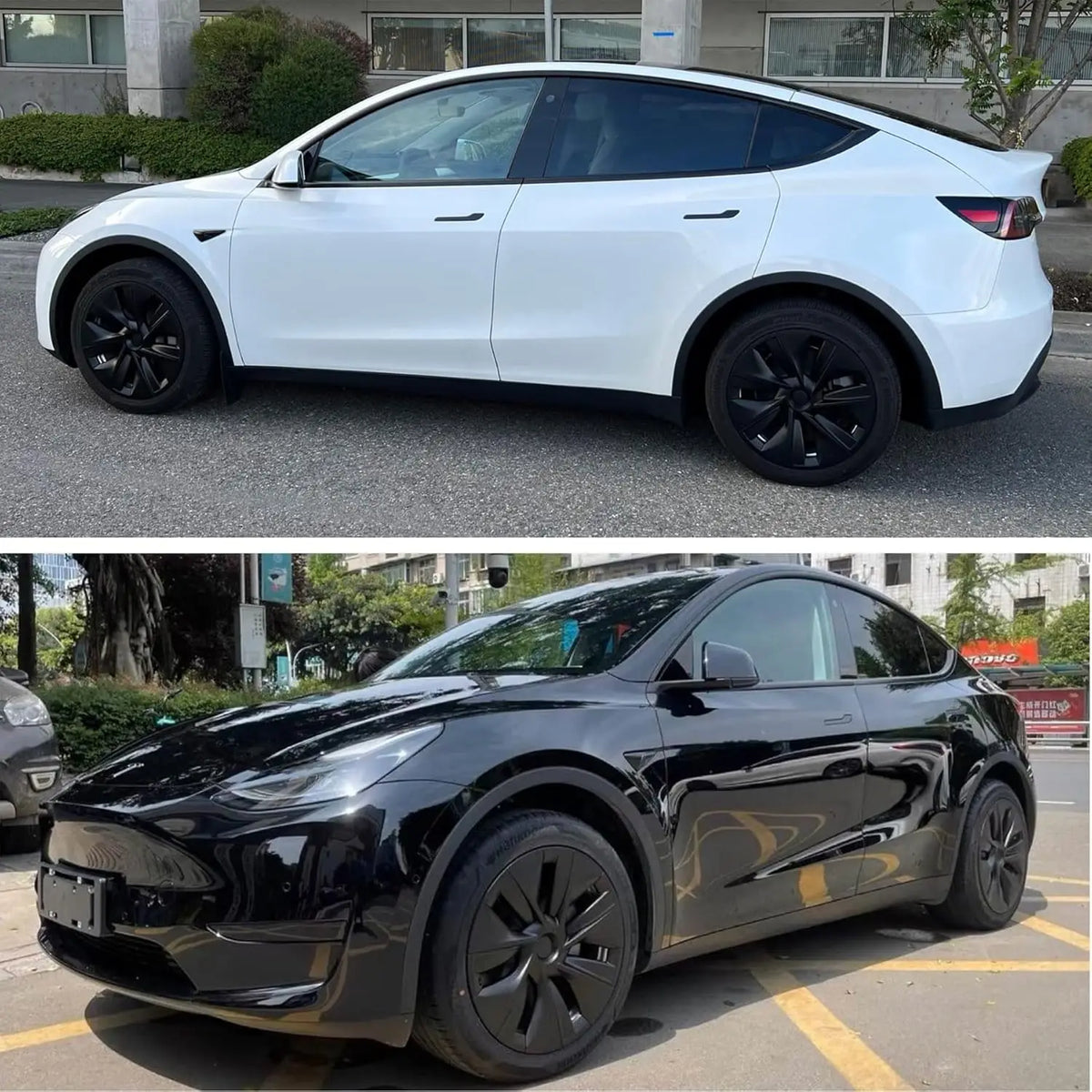 4PCS Wheel Hubcaps For Tesla Model Y 2021-2024 Designed for 19 inch Gemini Wheels Full Surround Rim Covers NOT Fit Performance