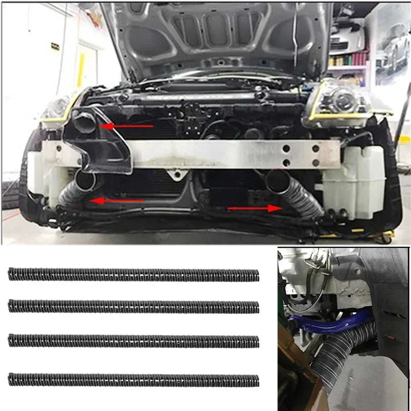 3M Silicone Car Hood Air Intake Pipe Air Ducting Hose Tube 20/25/32/38/41/43/51/55/60/63/65/70mm Coat Heat Resistant Flexible
