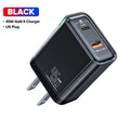 QOOVI 65W GaN Charger USB Type C Fast Charging Quick Charge 4.0 Adapter USB-C PD Charger For Samsung Xiaomi Macbook iPhone ipad Car Mobile World